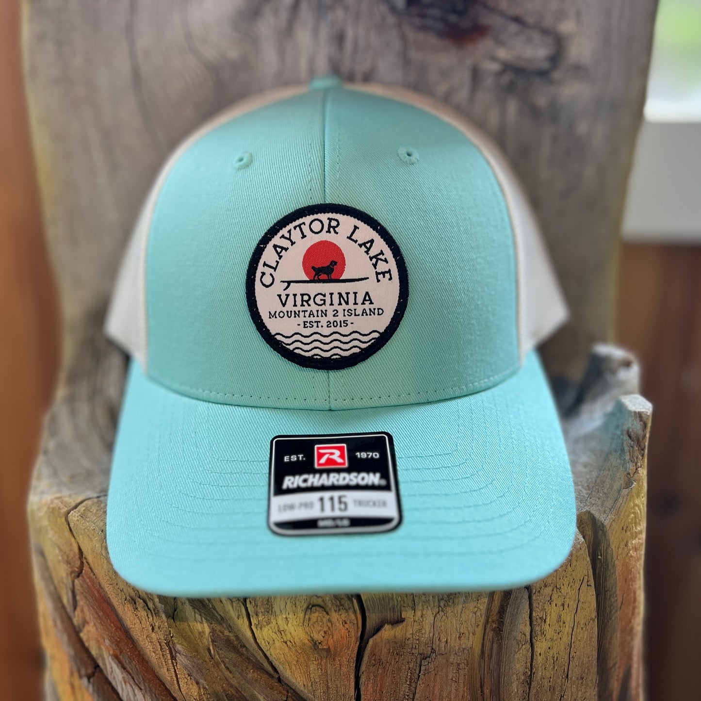 turquoise claytor lake virginia patch hat