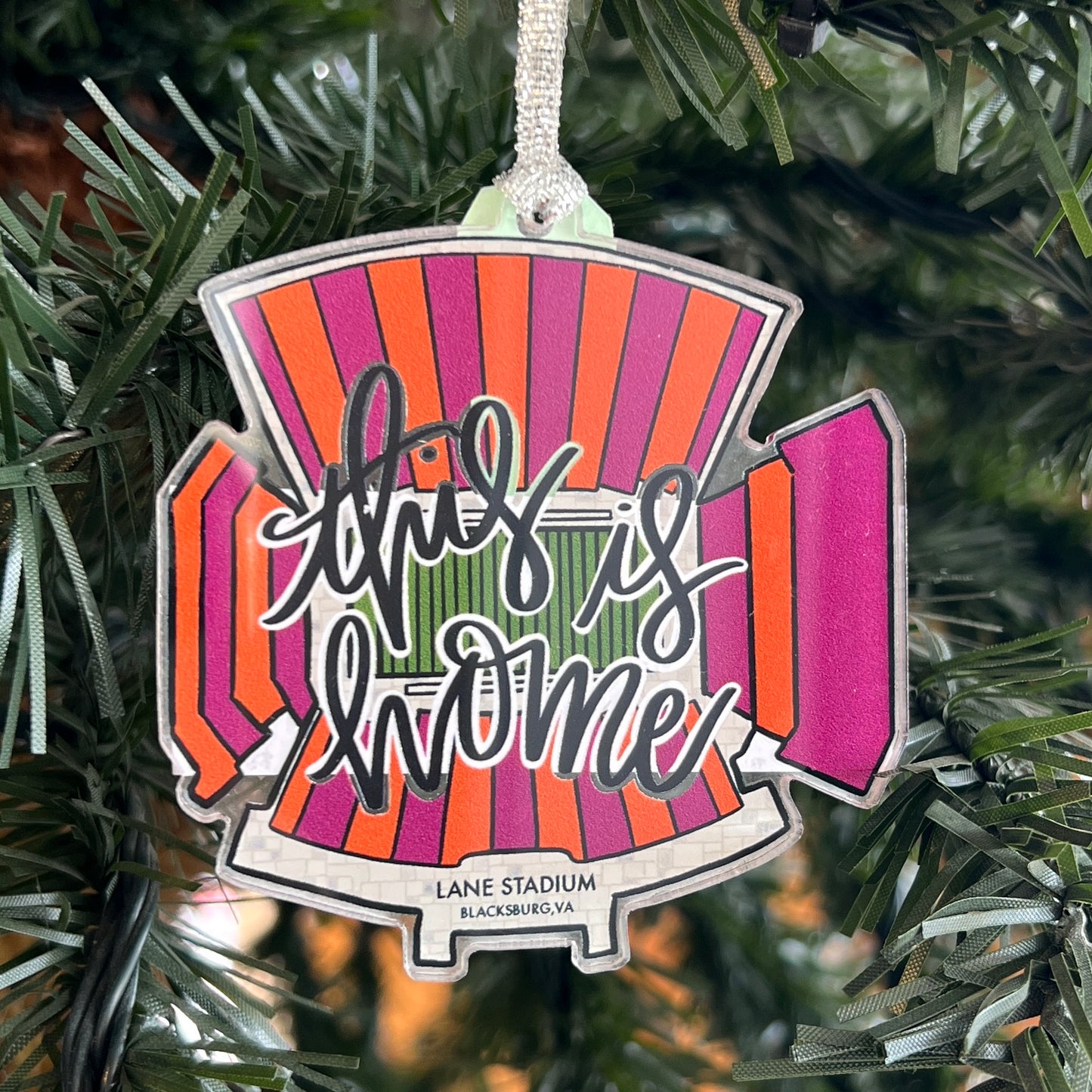"This Is Home" Lane Stadium Virginia Tech Ornament