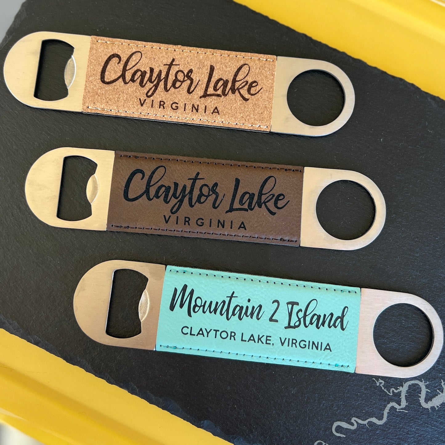 Leather/Cork Claytor Lake Bottle Opener