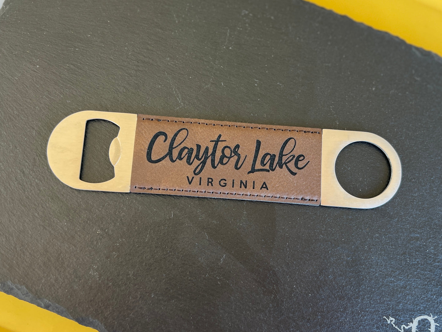 Leather/Cork Claytor Lake Bottle Opener