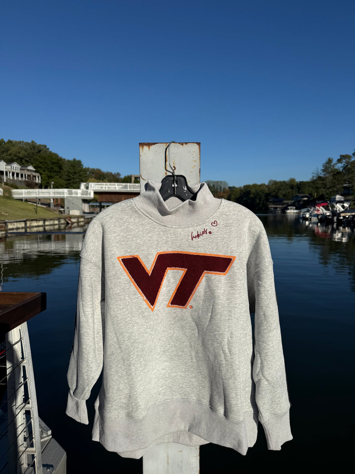 Virginia Tech Sequin Mockneck Sweatshirt