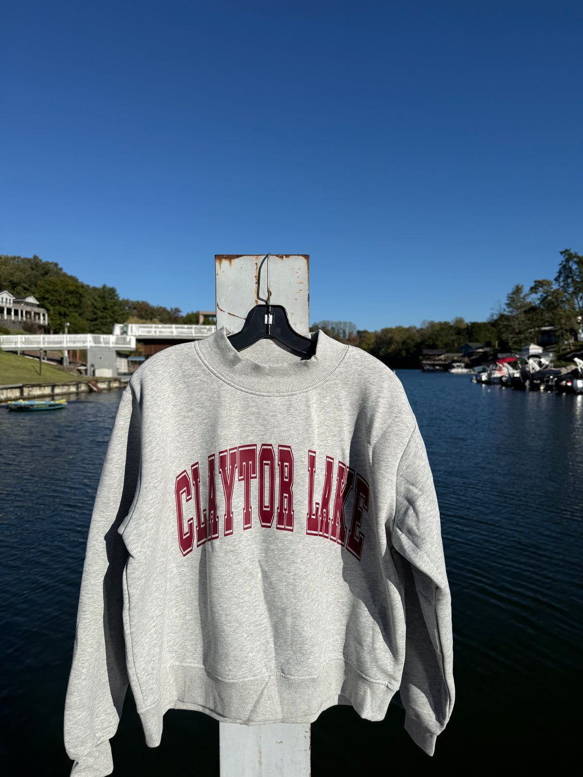 Claytor Lake Mock Neck Sweatshirt
