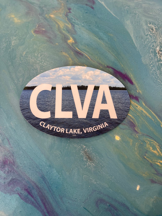 Oval Claytor Lake, Virginia Car Magnet