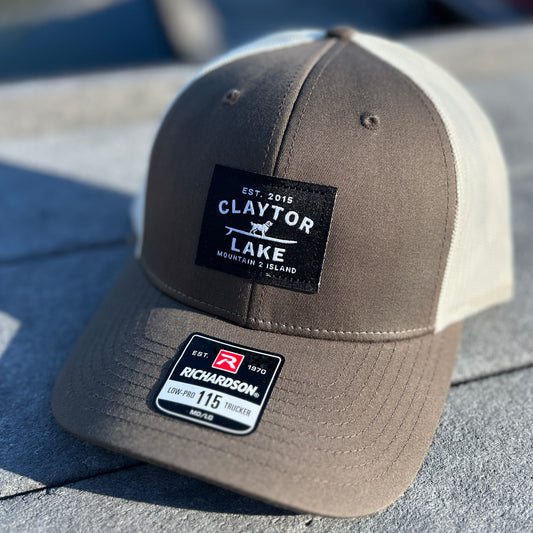 Brown Claytor Lake Patch Hat