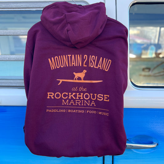 Mountain 2 Island Hoodie Maroon