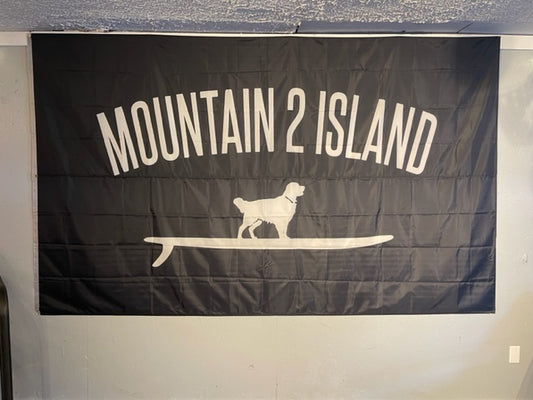 M2i Pirate Dog Flag 3 x 5 (black)